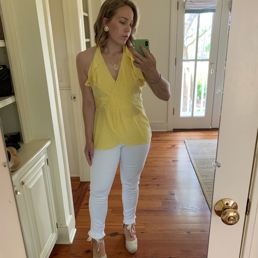 Silk halter top